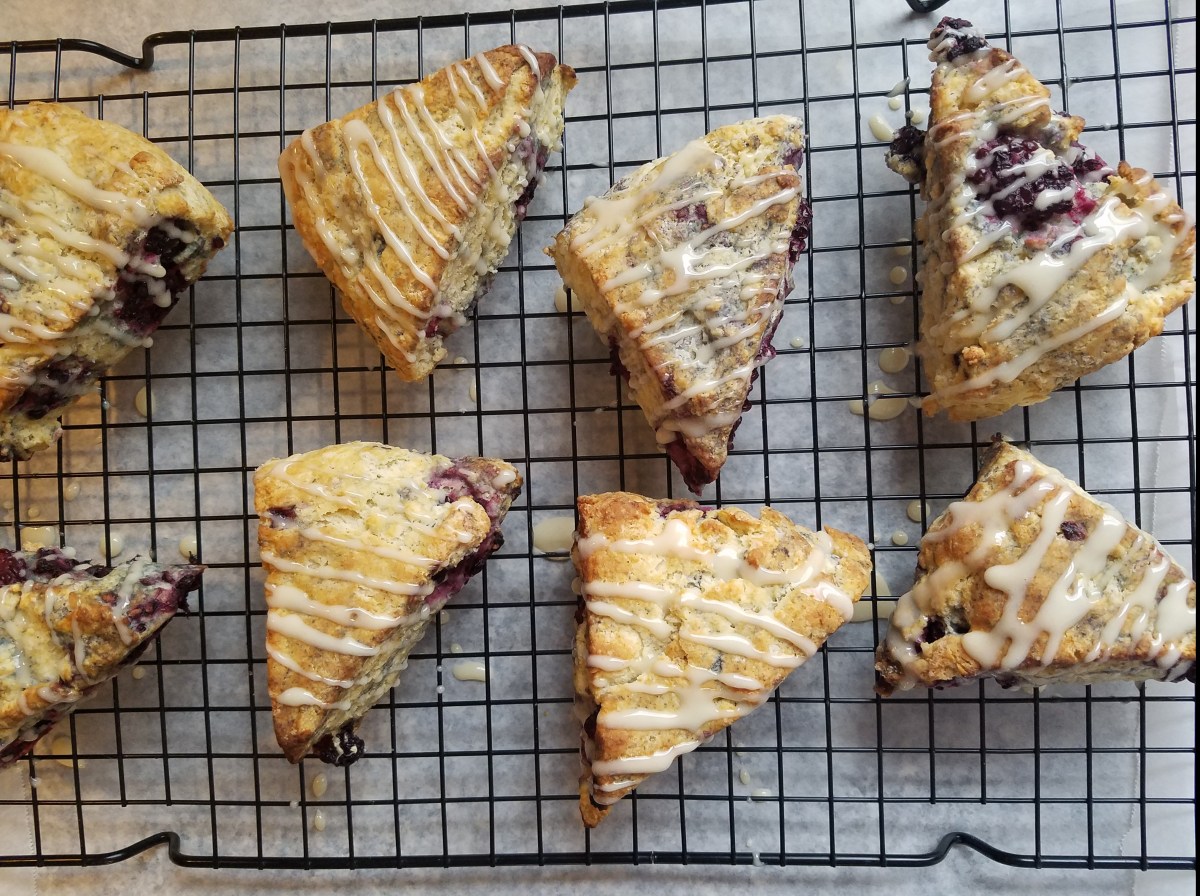 Blackberry Almond Scones